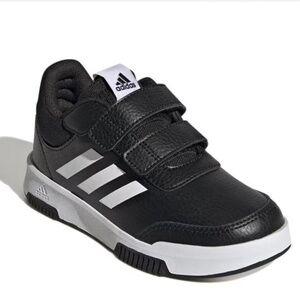Adidas Tensaur Hook and Loop Shoes Juniors black white size 5 Big Boy